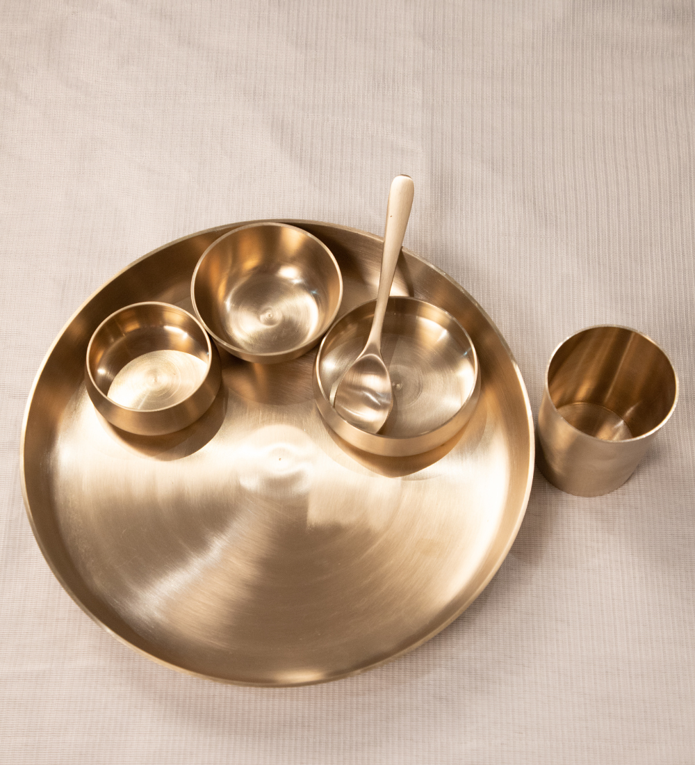 3 Everyday Heritage - Matte Finish Plain Kansa - Image 1